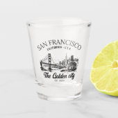 San Francisco California Golden Gate  Schnapsglas (Vorderseite)