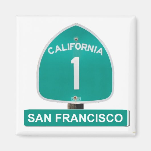 San Francisco California Highway 1 Magnet (Vorne)