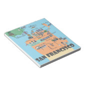San Francisco California Karte Notizblock (angewinkelt)
