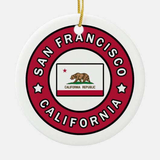 San Francisco California Keramik Ornament (Vorne)