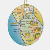San Francisco California Keramik Ornament (Links)