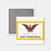 San Francisco California Magnet (Vorderseite/Rückseite)