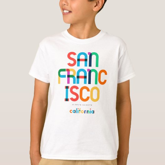 San Francisco California Mitte Jahrhundert, Pop Ar T-Shirt (Vorderseite)
