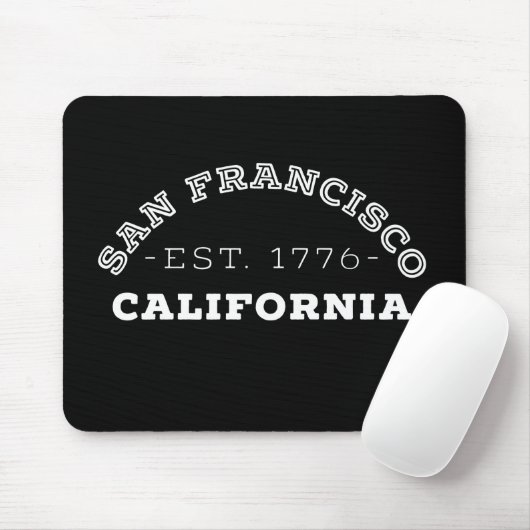 San Francisco California Mousepad (Mit Mouse)