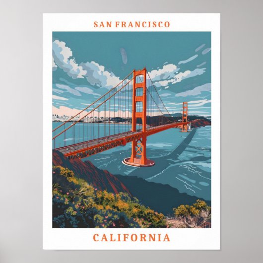 San Francisco California Poster (Vorne)