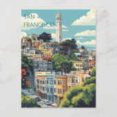 San Francisco California Postkarte (Vorderseite)
