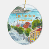 San Francisco California Schmuck Keramik Ornament (Links)