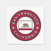 San Francisco California Serviette (Vorderseite)
