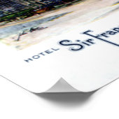 San Francisco California Sir Francis Drake Hotel Poster (Ecke)