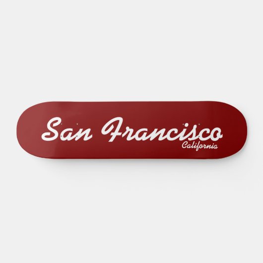San Francisco, California Skateboard (Horizontal)