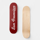 San Francisco, California Skateboard (Vorderseite)