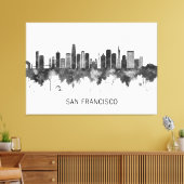 San Francisco California Skyline BW Leinwanddruck (Insitu (Wohnzimmer))