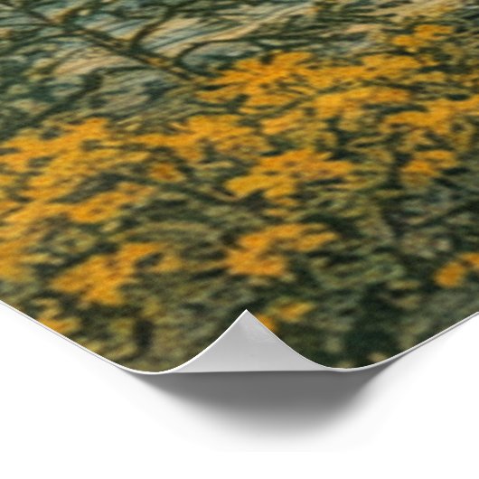 San Francisco California Skyline in Japanese Ukiyo Poster (Ecke)