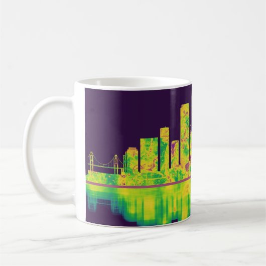San Francisco California Skyline Kaffeetasse (Links)