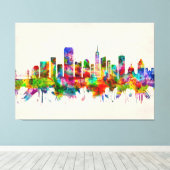 San Francisco California Skyline Leinwanddruck (Insitu (Holzboden))