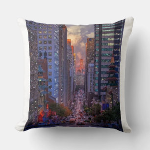 San Francisco California Street Skyline Glitzer  Kissen