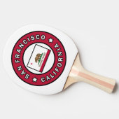 San Francisco California Tischtennis Schläger (Seitenansicht)