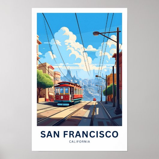 San Francisco California Travel Print Poster (Vorne)
