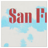 San Francisco California Trolley Car Golden Gate Stoff (Nahaufnahme)