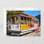 San Francisco California Trolley Car Postcard Postkarte (Vorne/Hinten)