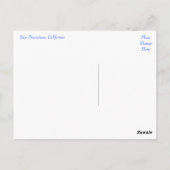 San Francisco California Trolley Car Postcard Postkarte (Rückseite)