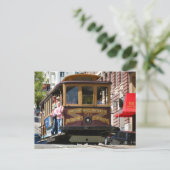 San Francisco California Trolley Car Postcard Postkarte (Stehend Vorderseite)