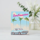 San Francisco California Tropical travel poster (Stehend Vorderseite)