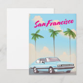 San Francisco California Tropical travel poster (Vorne/Hinten)