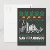 San Francisco California Ugly Christmas Postkarte (Vorne/Hinten)