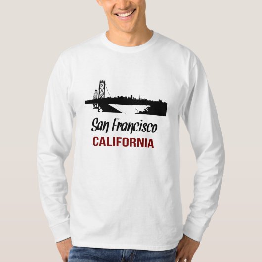 San Francisco California Unisex Long Sleeve T-Shir T-Shirt (Vorderseite)