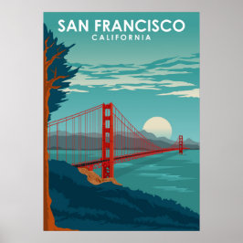 San Francisco California United Staaten Travel Poster