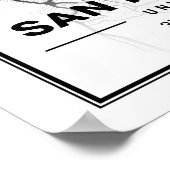 San Francisco California USA Travel City Map Poster (Ecke)