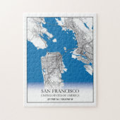 San Francisco California USA Travel City Map Puzzle (Vertikal)