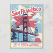 San Francisco California USA Vintage Travel Postkarte (Vorderseite)