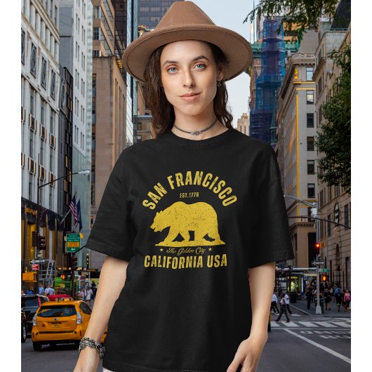 San Francisco California" Vintage Bear T-Shirt