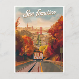 San Francisco, California Vintage Travel Postkarte