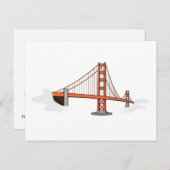 San Francisco California Weddings Save the Dates Ankündigungspostkarte (Vorne/Hinten)