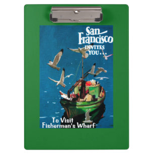 San Francisco, CaliforniaFishermans Kai Klemmbrett