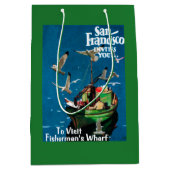 San Francisco, CaliforniaFishermans Kai Mittlere Geschenktüte (Vorderseite)