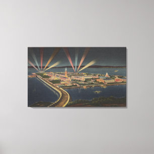 San Francisco, CATreasure Insel an der Leinwanddruck