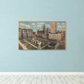 San Francisco, CAUnion Square View Leinwanddruck (Insitu (Holzboden))