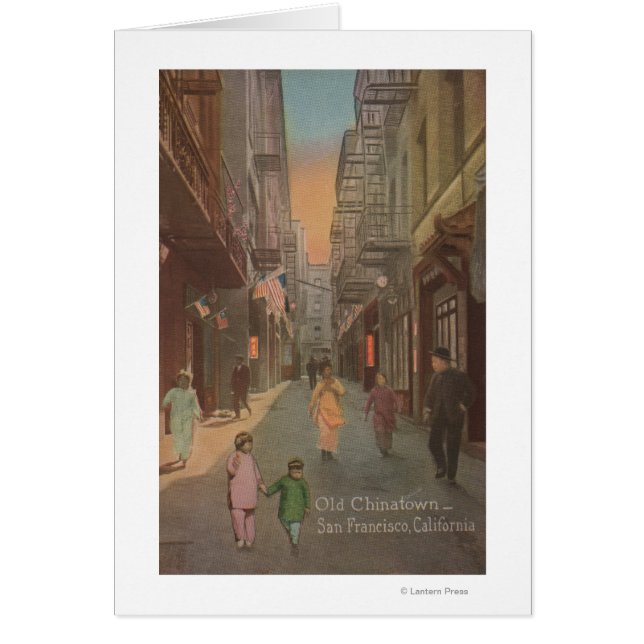 San Francisco, CAView der Old Chinatown Street (Vorne)