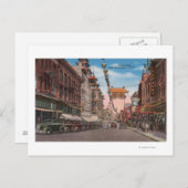 San Francisco, CAView von Chinatown Main Street Postkarte (Vorne/Hinten)