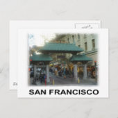 San Francisco China Town Postkarte (Vorne/Hinten)