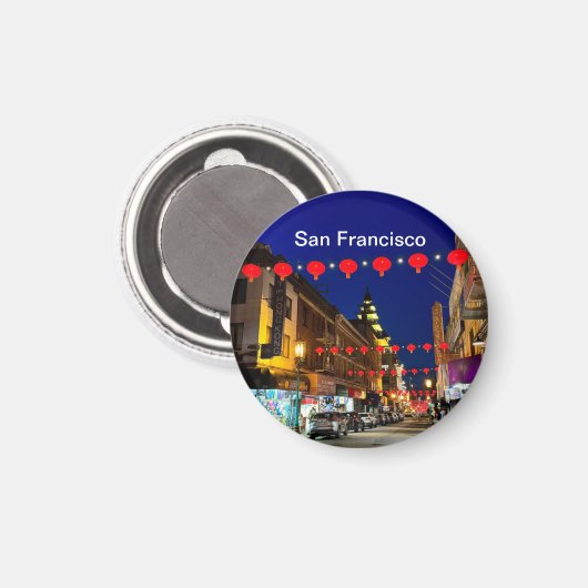 San Francisco Chinatown #11 Magnet (Vorderseite/Rückseite)