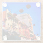 San Francisco Chinatown #4 Glass Untersetzer (Rückseite)