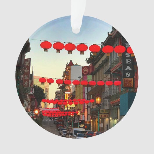 San Francisco Chinatown #9 Ornament (Vorderseite)