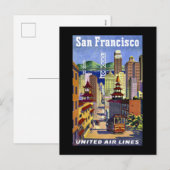 San Francisco Chinatown Feiertagspostkarte (Vorne/Hinten)