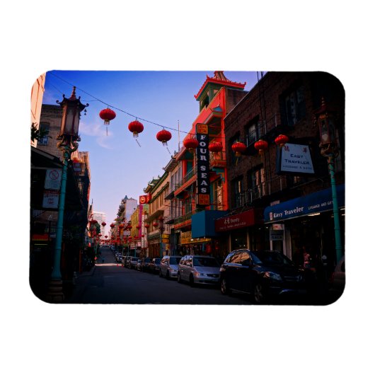 San Francisco Chinatown Foto Magnet (Horizontal)