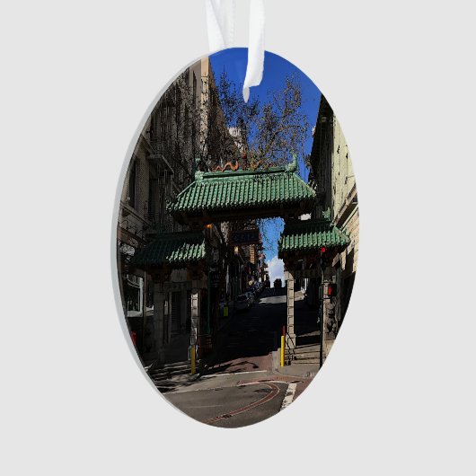 San Francisco Chinatown Gate #3 Ornament (Vorderseite)